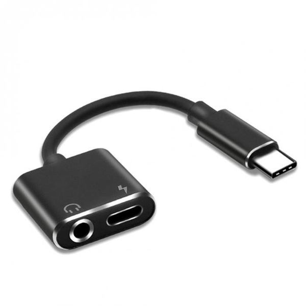 Адаптер AUX, Перехідник USB Type-C для AUX 3.5mm, Чорний 05-0200 фото