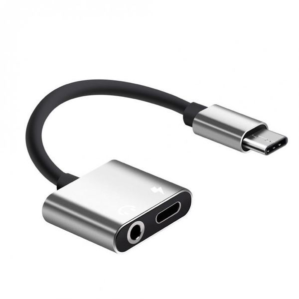 Адаптер AUX, Перехідник USB Type-C для AUX 3.5mm, Сірий 05-0201 фото