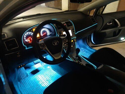 Гибкий неон LED, подсветка салона авто, Белый 06-0100 фото